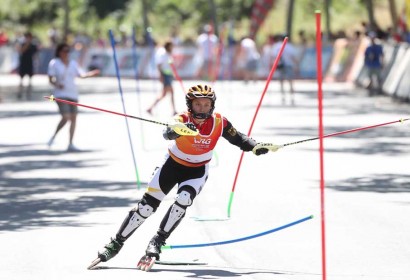 Imatges de les proves d'esquí Alpí en línia celebrades als Rollers Games celebrats a Barcelona el 2019 (Foto: M. Casanovas/WRG)