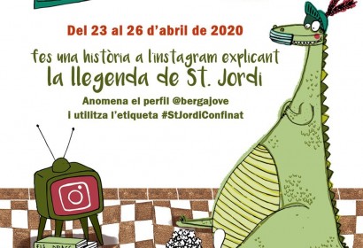 Cartell Sant Jordi a Berga via instagram