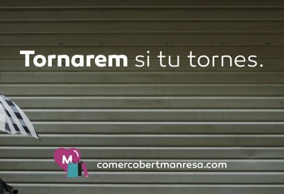 Manresa promou el comerç amb la campanya 'Tornarem si tu tornes'