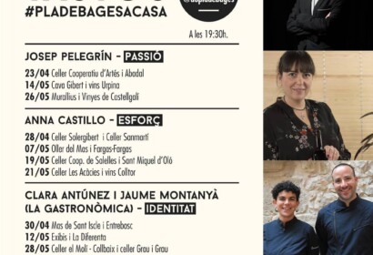 La DO Pla de Bages començarà a fer tastos de vins online per Sant Jordi.|Programa dels tastos de vins de la DO Bages