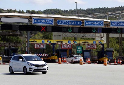 Peatge central de l'autopista C-16 a l'alçada de Sant Vicenç de Castellet (Foto: ACN).