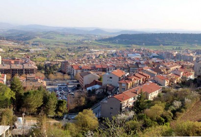 Vista aèria de Berga. Imatge publicada el 18 de maig de 2019