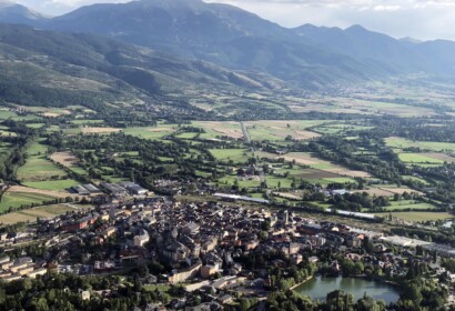 Vista aèria de la Cerdanya.