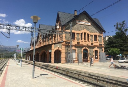 Estació de tren de Puigcerdà en una imatge d'arxiu (Foto: IST).