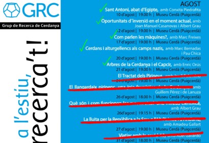 El GRC suspèn les conferències d'estiu