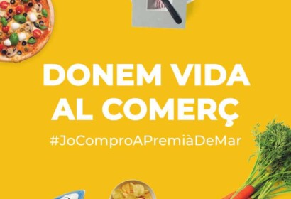 Veïns i veïnes participen en una campanya de suport al comerç local