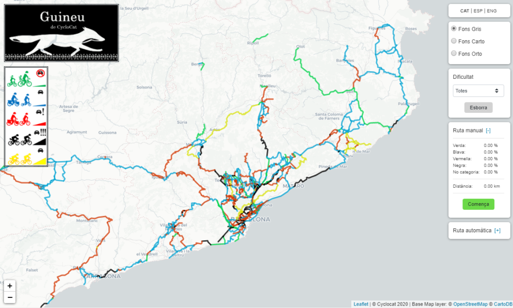 Neix la Guineu, una eina per trobar rutes ciclistes segures