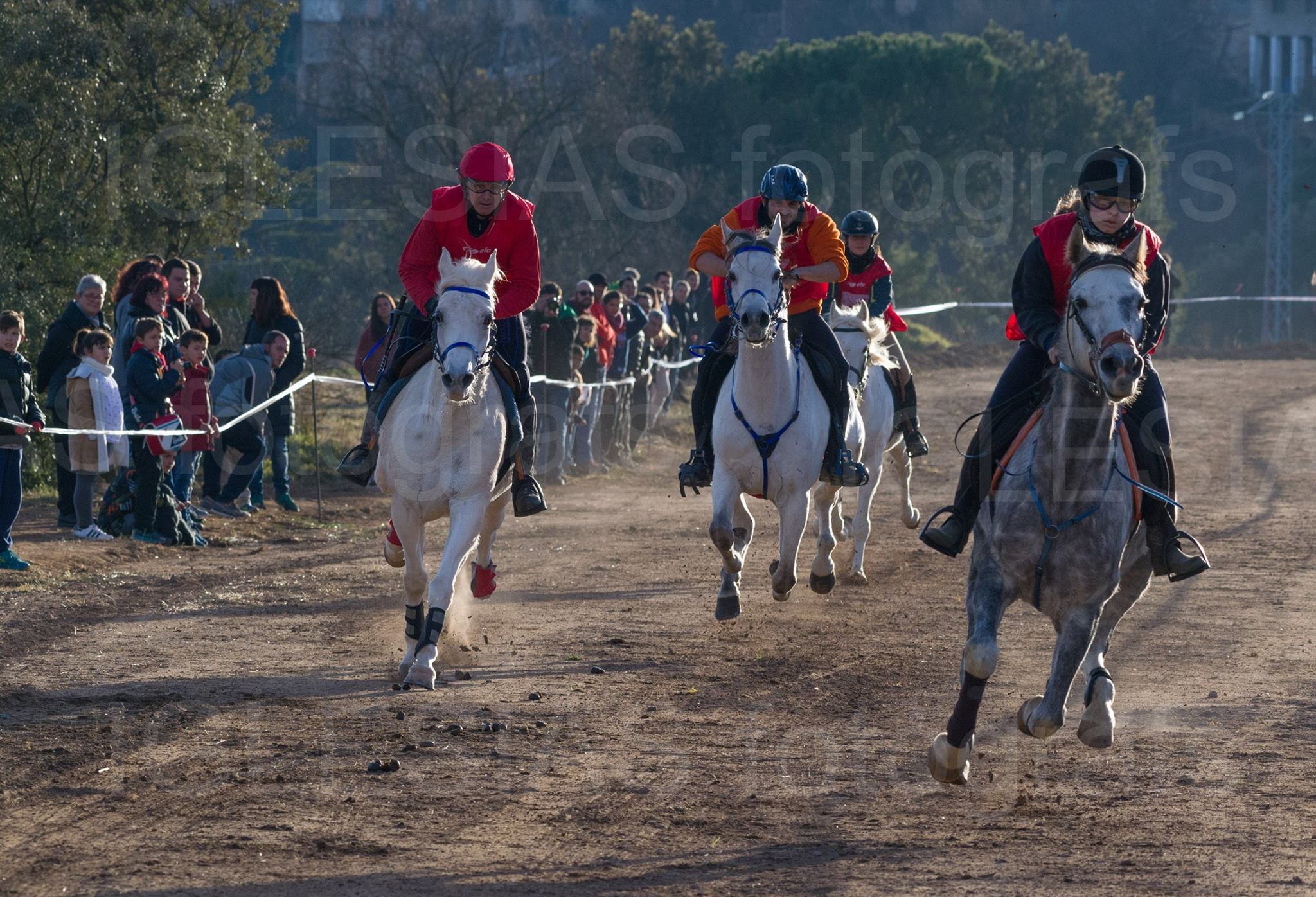 diferents jinets a mitja carrera