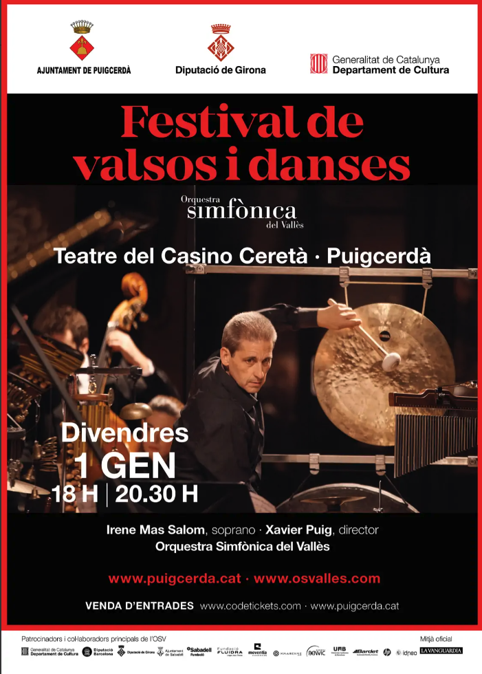 Puigcerdà acollirà el tradicional concert de Cap d'Any