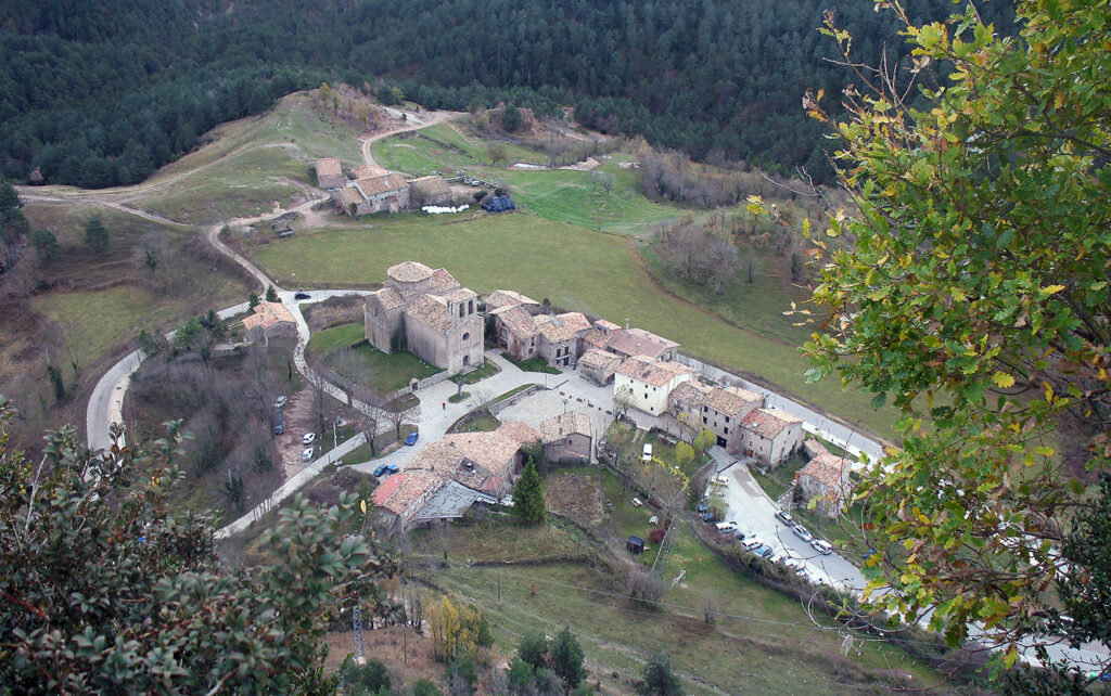 Sant Jaume de Frontanyà vista aèria poble