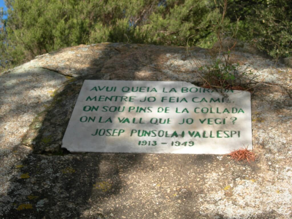 Placa commemorativa a Josep Punsola