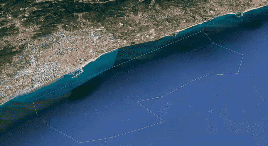 Posidonia - Imatge extreta de Google Earth