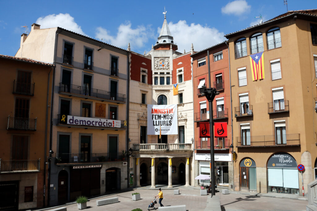 Pla general de la plaça de Sant Pere de Berga, epicentre de Patum