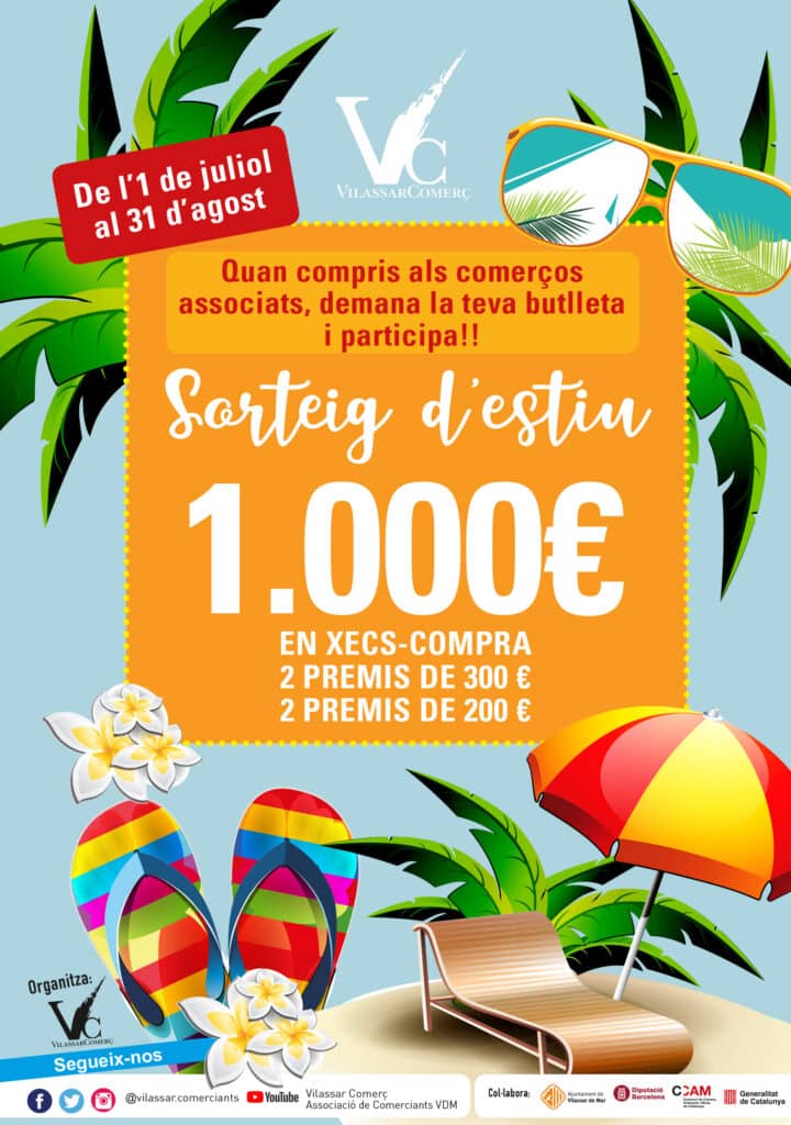 Sorteig amb premi de 1000 €