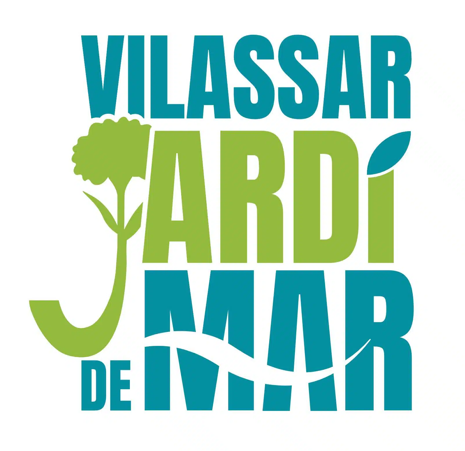Cartell promocional de l'esdeveniment 'Vilassar, Jardí de Mar' amb el logotip de l'acte Cartell de 'Vilassar, Jardí de Mar'