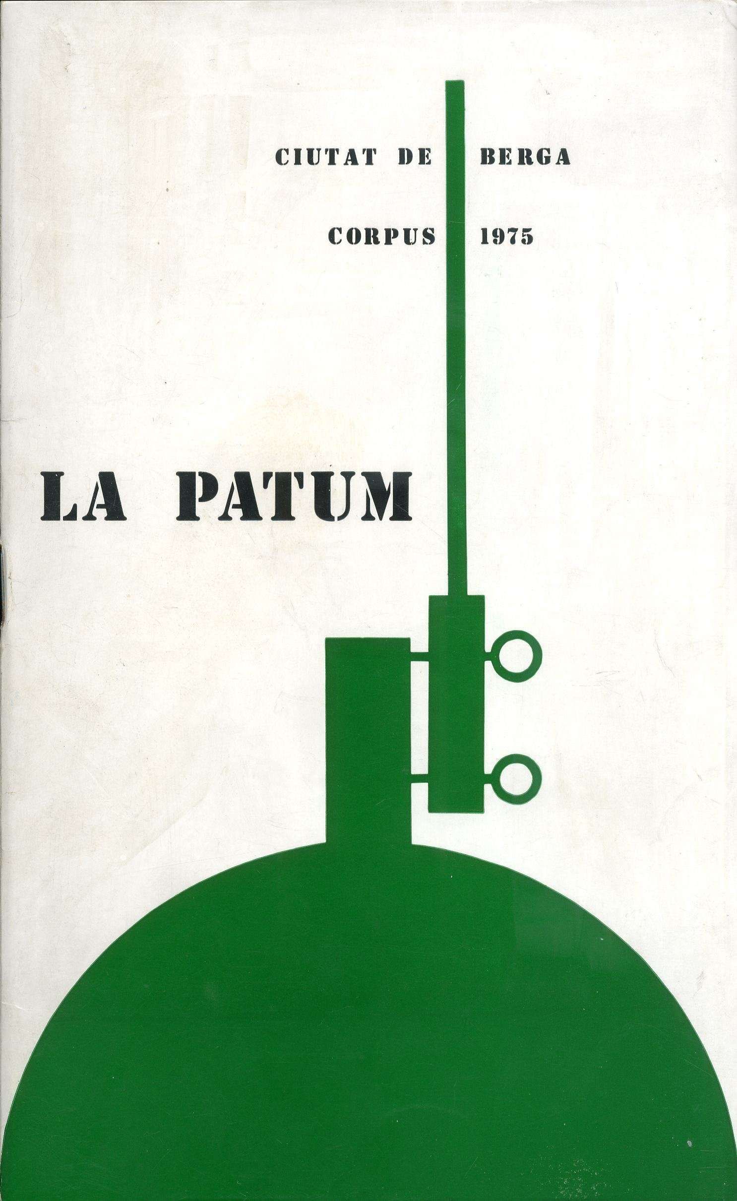 Cartell de la Patum 1975, obra de Climent Vilella. Foto: Arxiu Comarcal del Berguedà Cartell guanyador de la Patum 1975