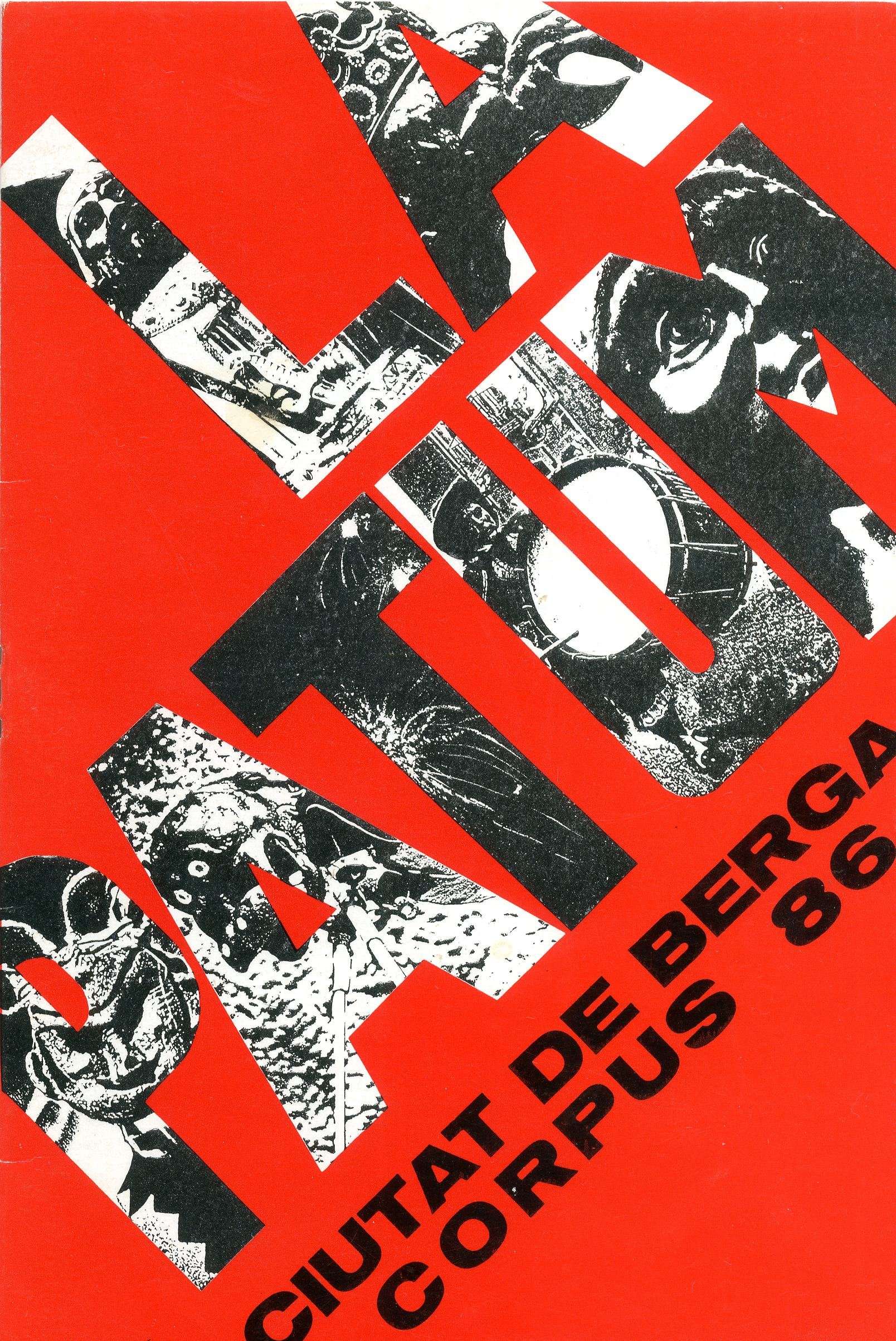 Cartell de la Patum 1986, obra de Carme Bertran. Foto: Arxiu Comarcal del Berguedà Cartell de la Patum 1986