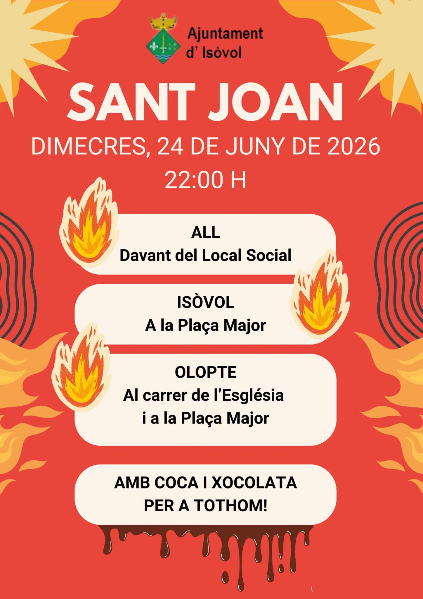 Festa de Sant Joan a Isòvol 2026 - Programa i activitats