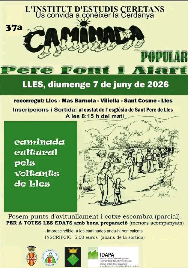 37a Caminada Popular Pere Font i Alart a Lles | 7 de juny 2026