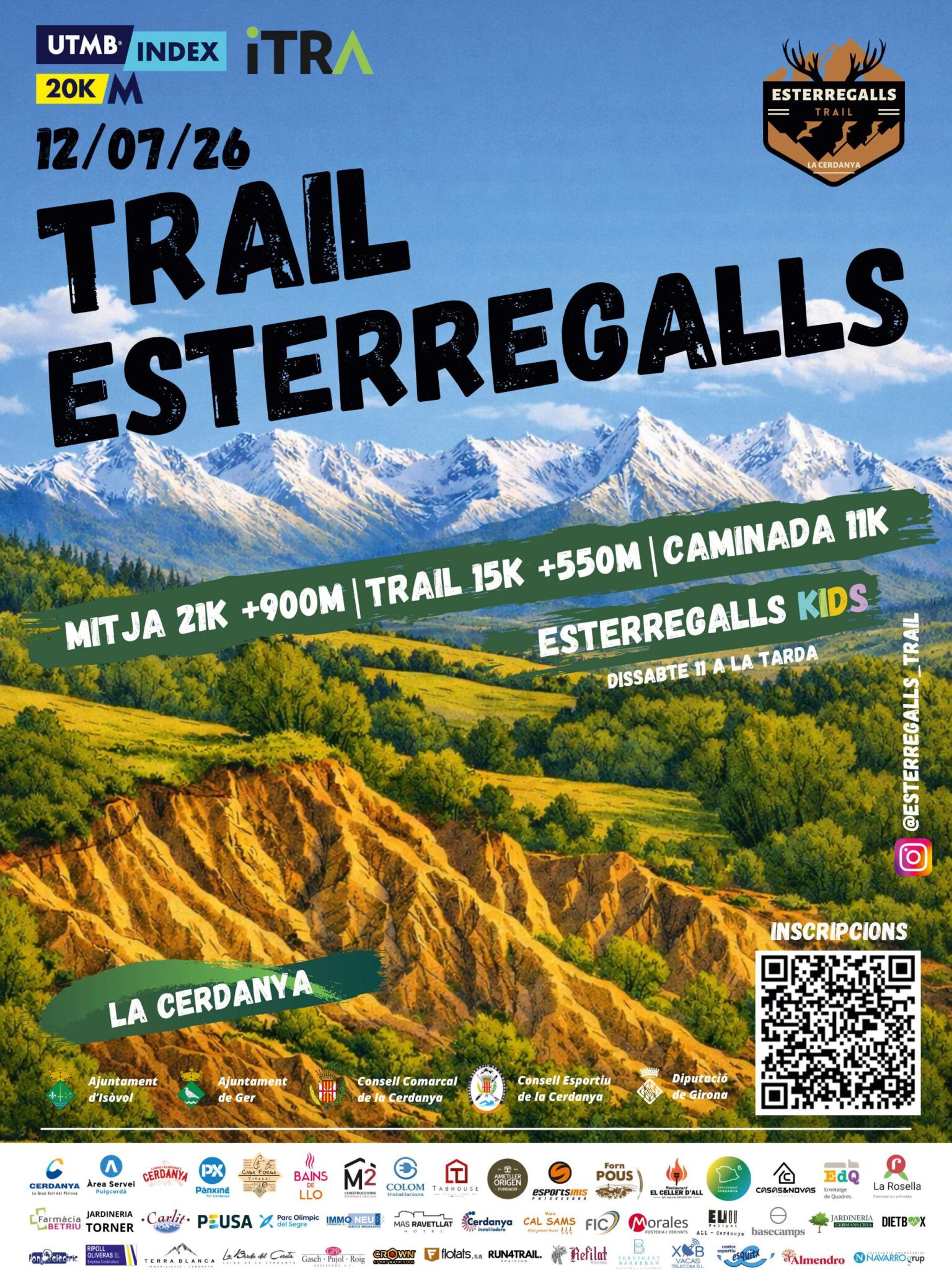 Trail Esterregalls 2026 a La Cerdanya | 12 de juliol | 21K, 15K i caminada 11K
