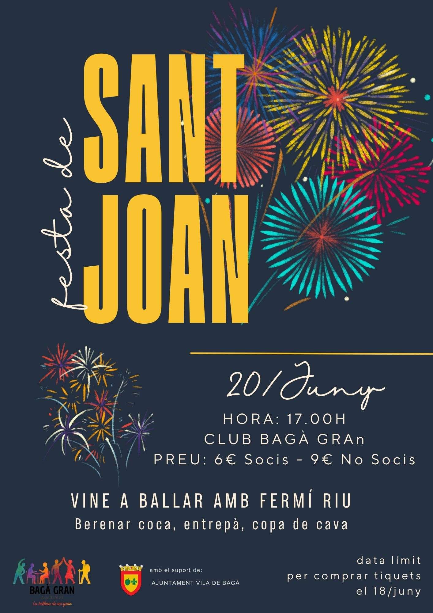 Festa de Sant Joan a Bagà: ball amb Fermí Riu