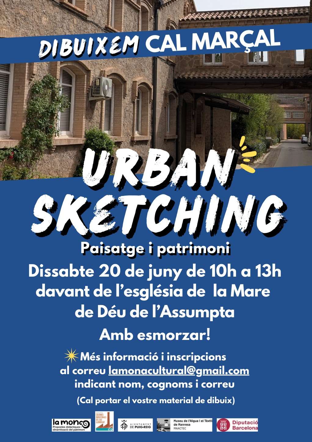 Dibuixem Cal Marçal: urban sketching a Puig-reig
