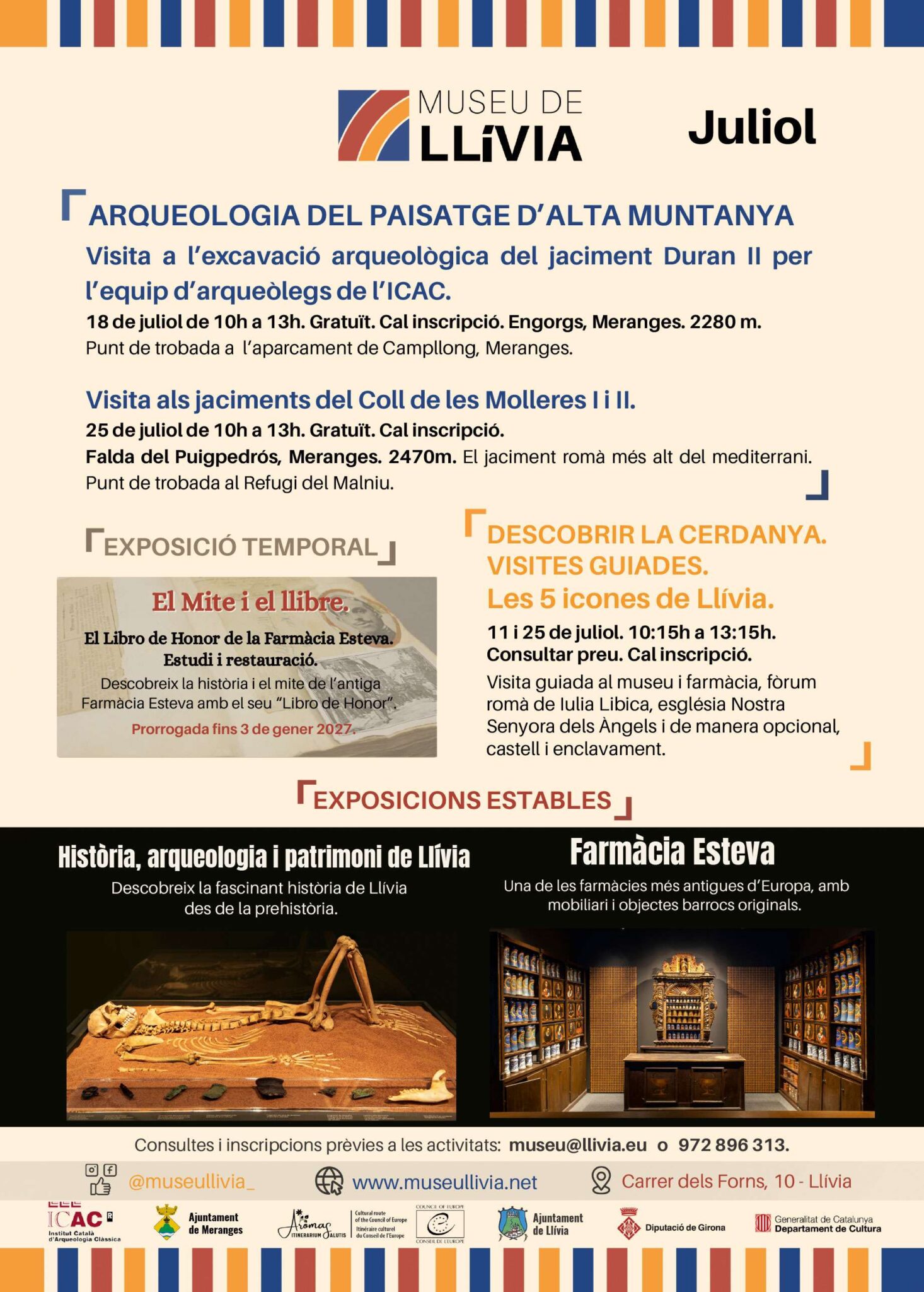 Museu de Llívia: activitats i exposicions per a juliol 2024