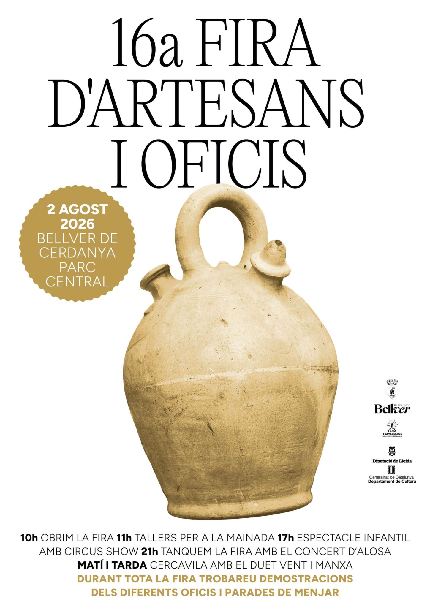 Cartell de la 16a Fira d'Artesans i Oficis de Bellver de Cerdanya
