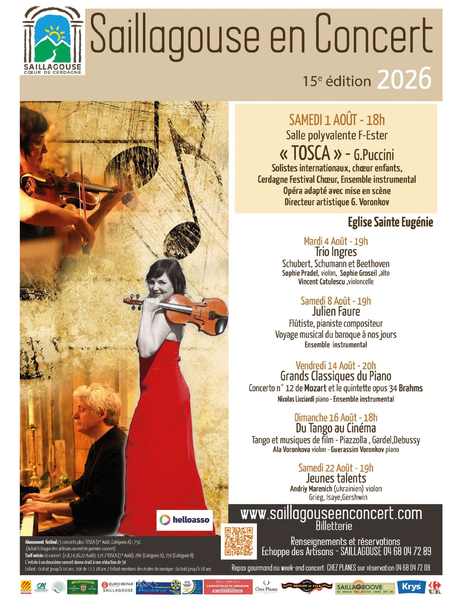 Saillagouse en Concert 2026: 15a edició de música clàssica i joves talents a la Cerdanya