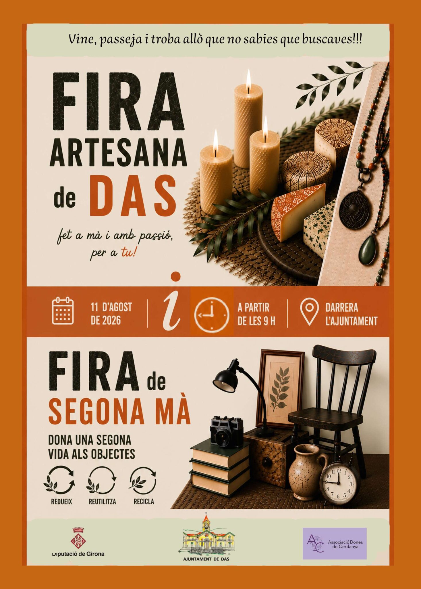 Fira Artesana i de Segona Mà a Das: 11 d’agost de 2026