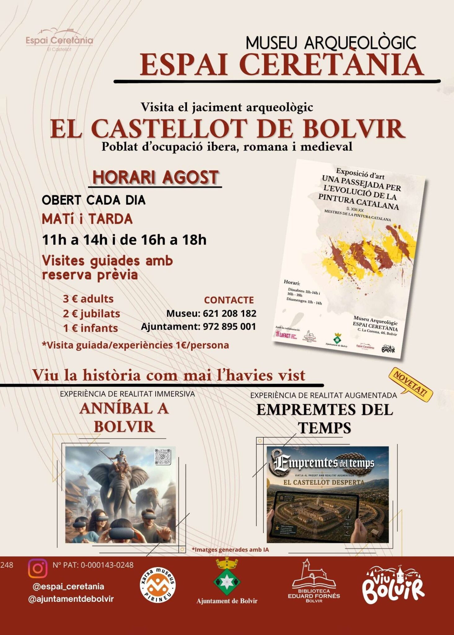 Visites guiades i experiències immersives al jaciment El Castellot de Bolvir, agost 2026