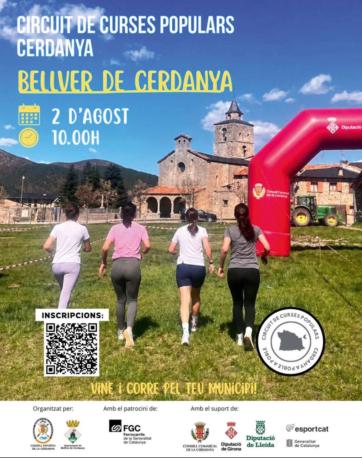 Circuit de Curses Populars a Bellver de Cerdanya: 2 d’agost a les 10 h