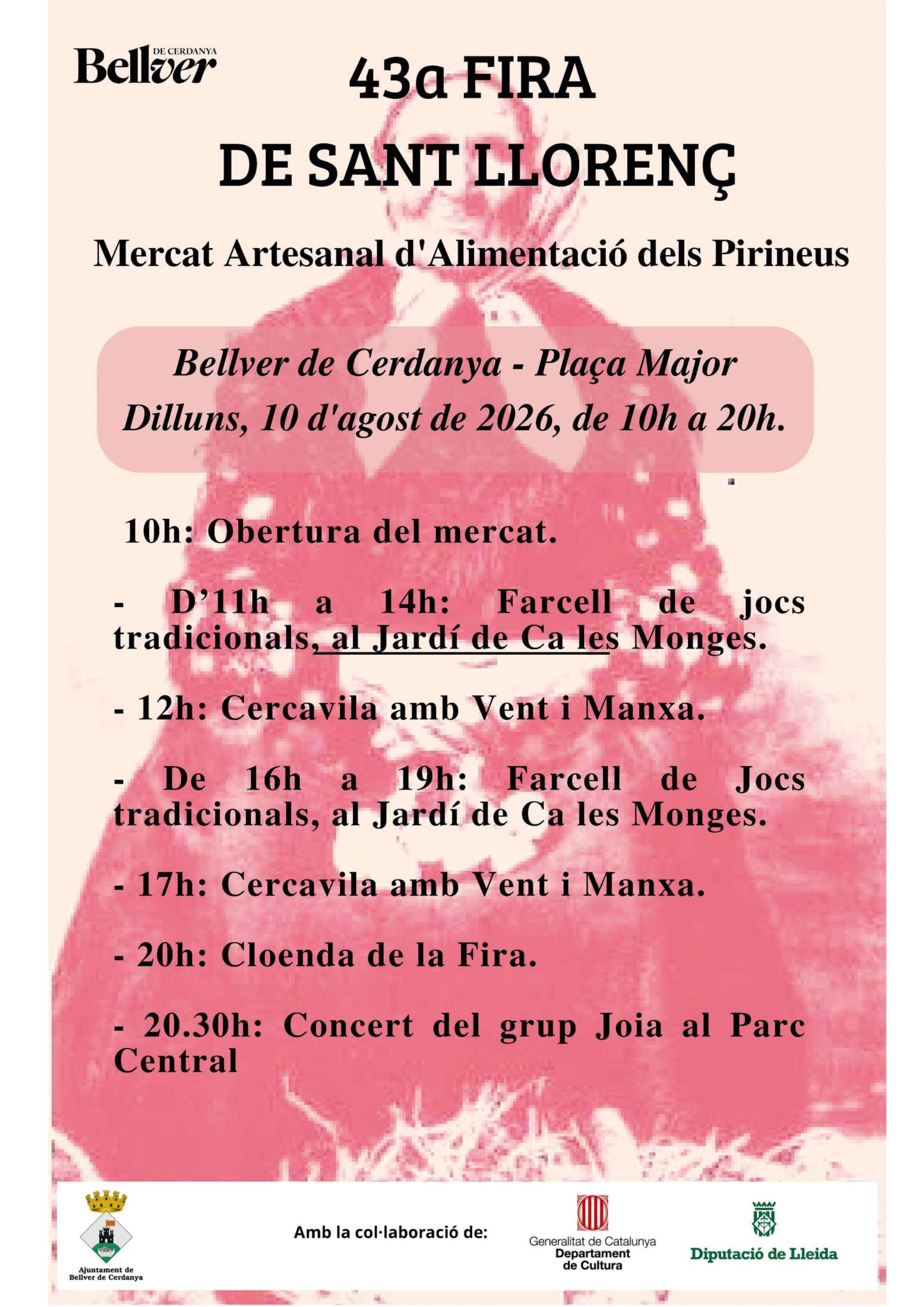 43a Fira de Sant Llorenç 2026: mercat artesanal d'alimentació dels Pirineus a Bellver de Cerdanya