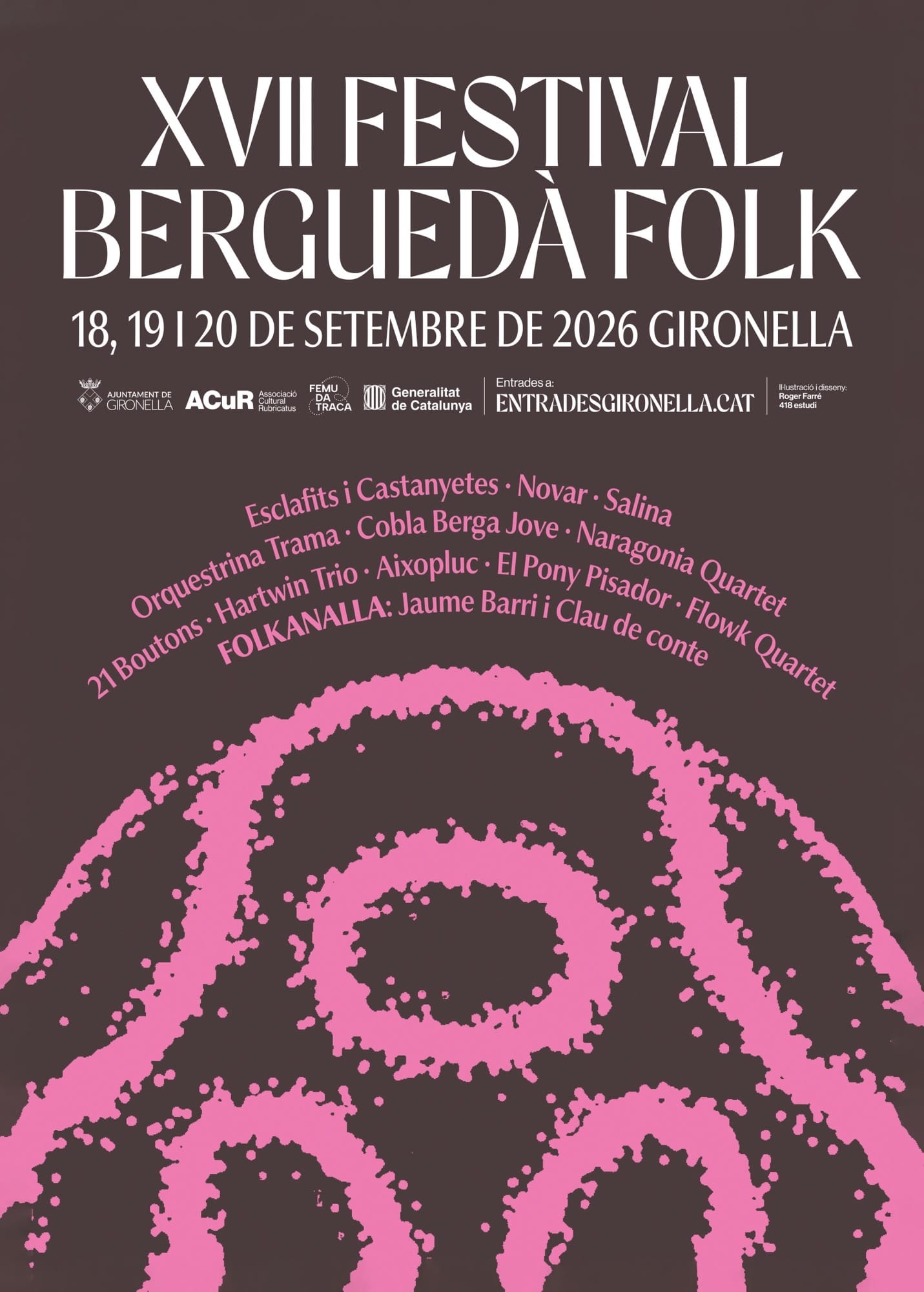 Cartell del XVII Festival Berguedà Folk