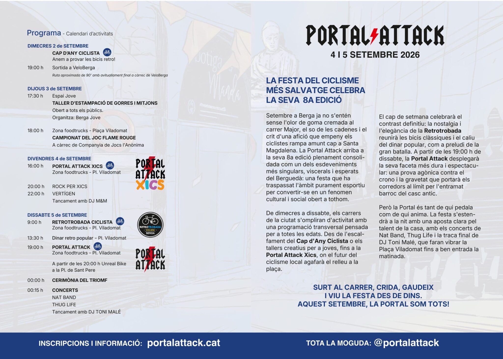 Programa detallat de la Portal Attack 2026