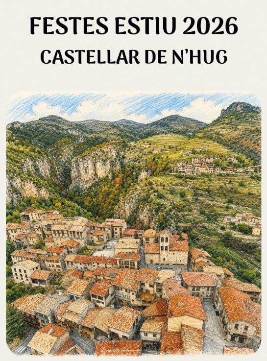 Cartell de les Festes d'Estiu 2026 a Castellar de n'Hug