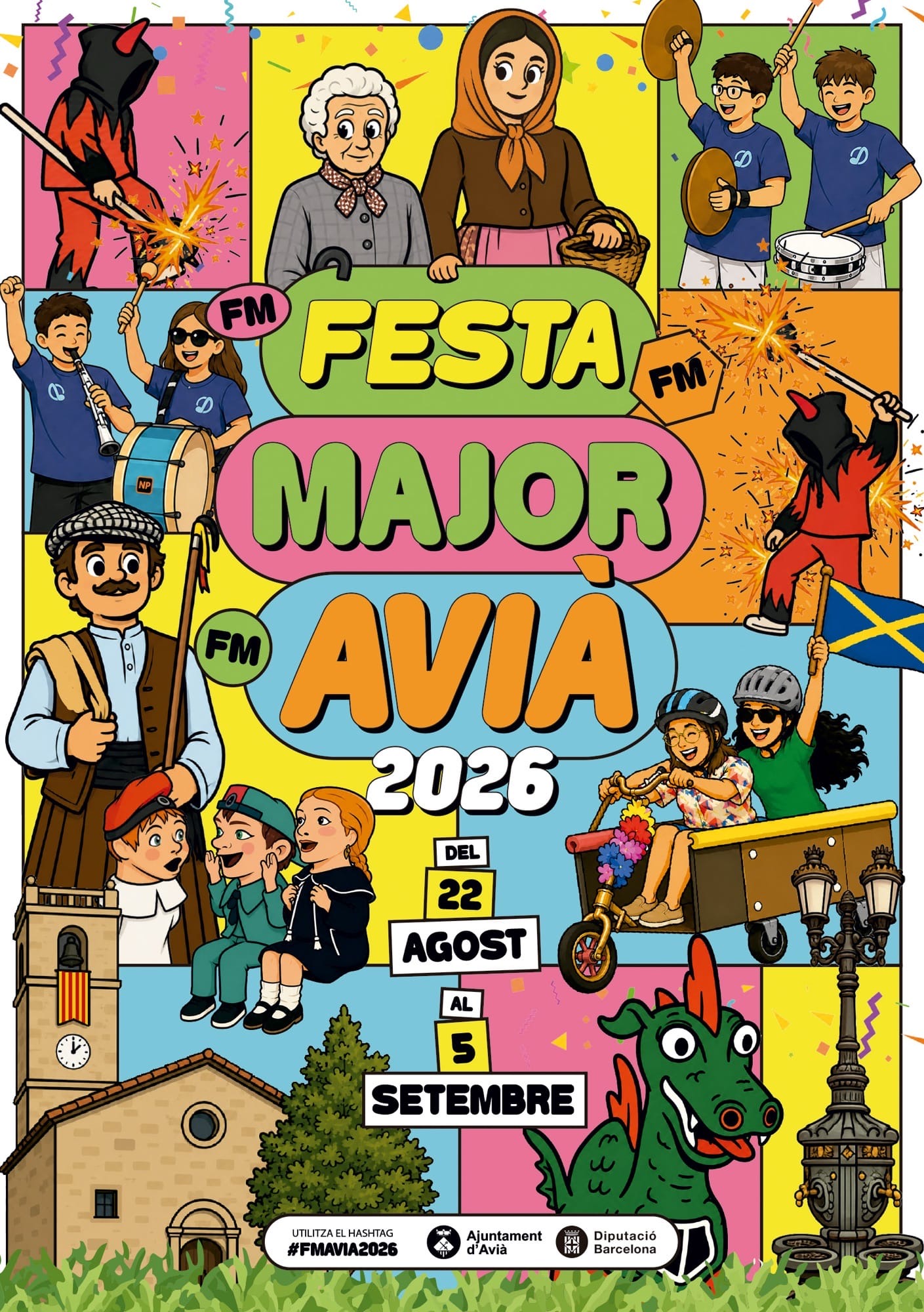 Cartell de la Festa Major d'Avià 2026