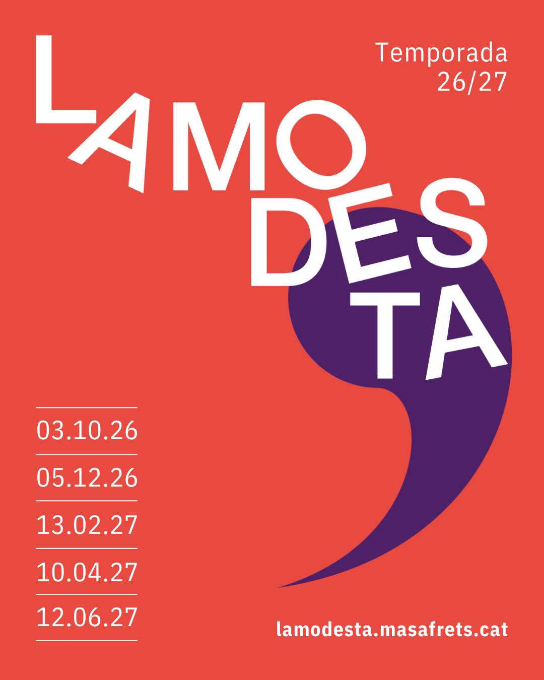 Cartell del cicle La Modesta