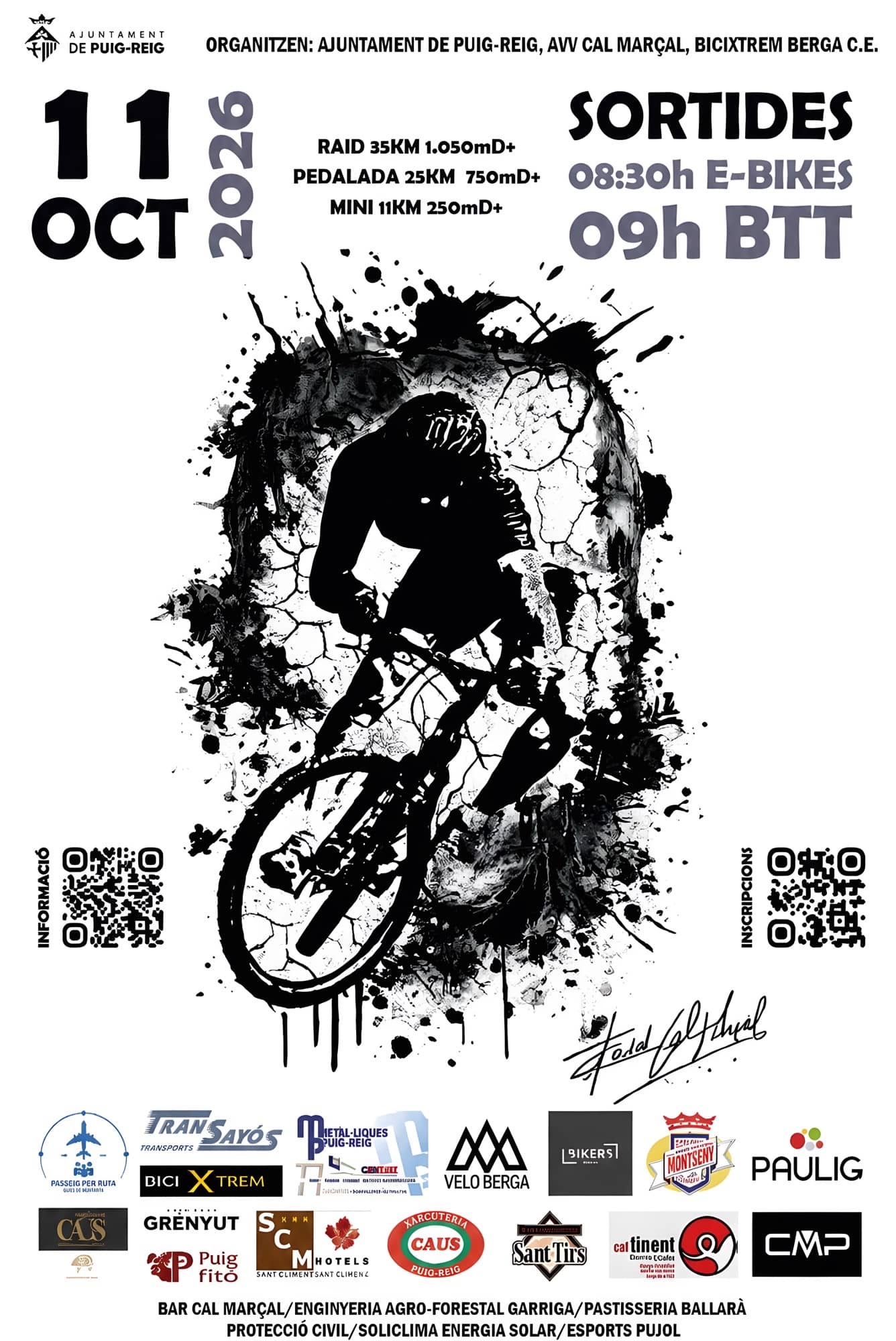 Cartell promocional de la BTT de Cal Marçal
