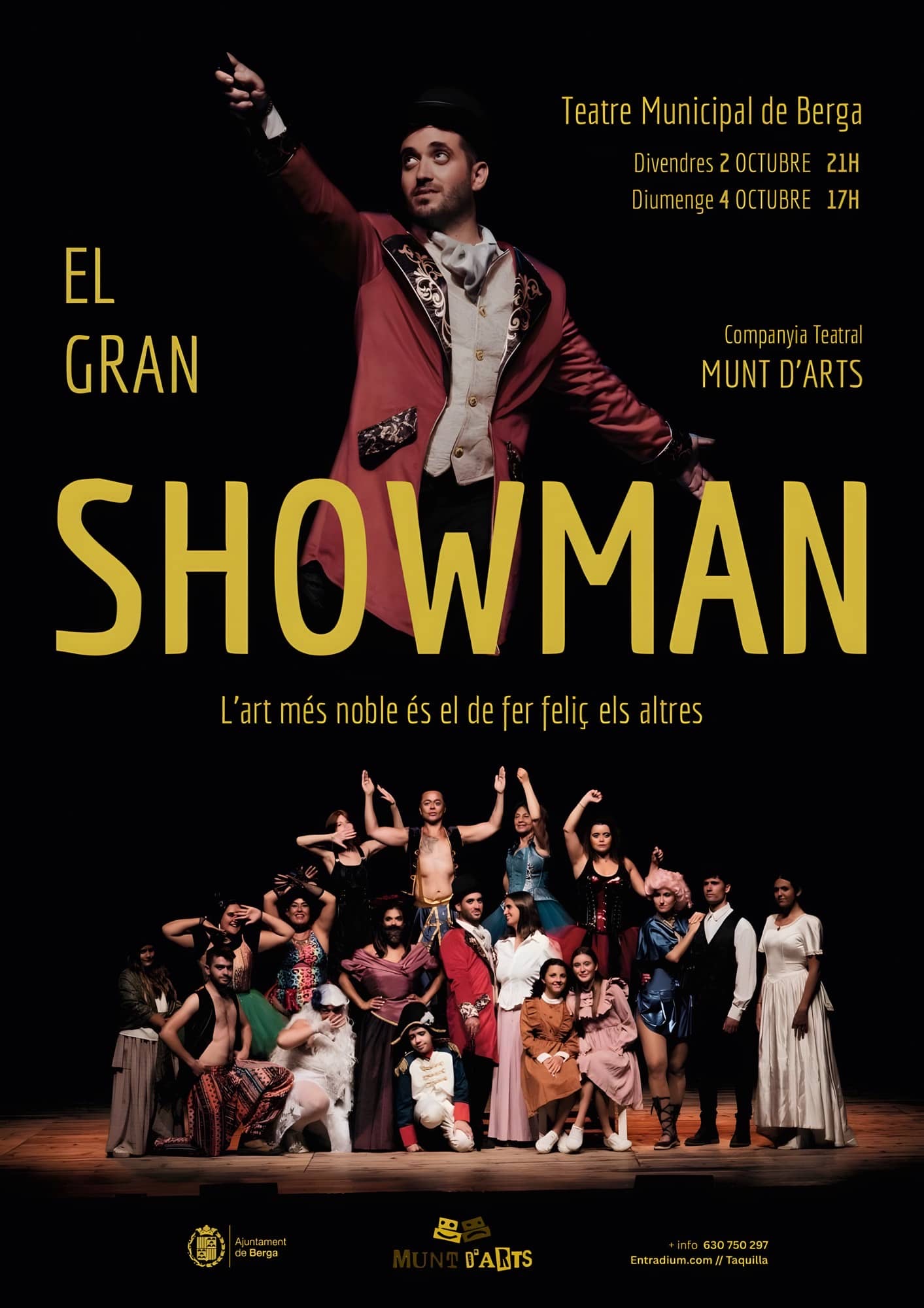 Cartell de l'espectacle El Gran Showman