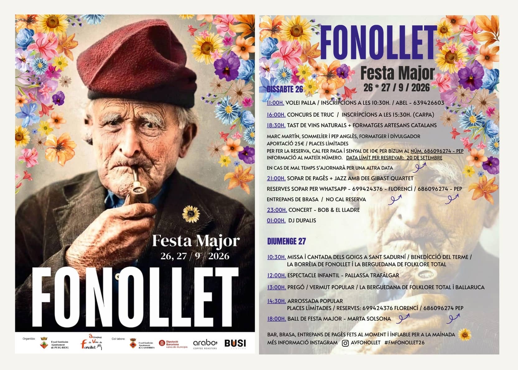 Cartell de la Festa Major de Fonollet