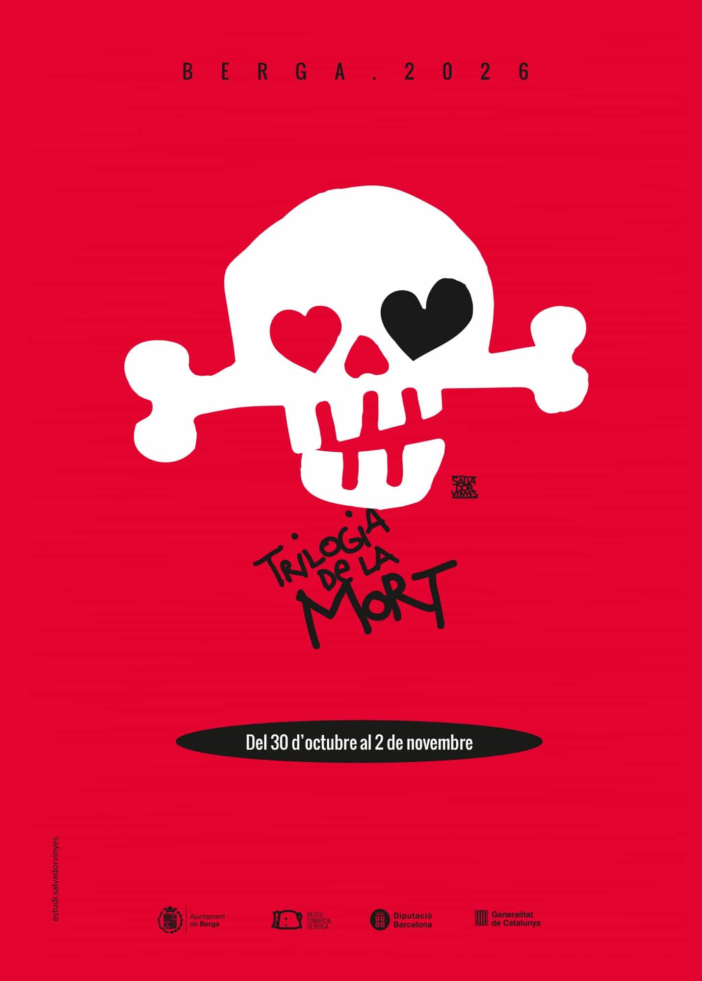 Cartell de la Trilogia de la Mort a Berga