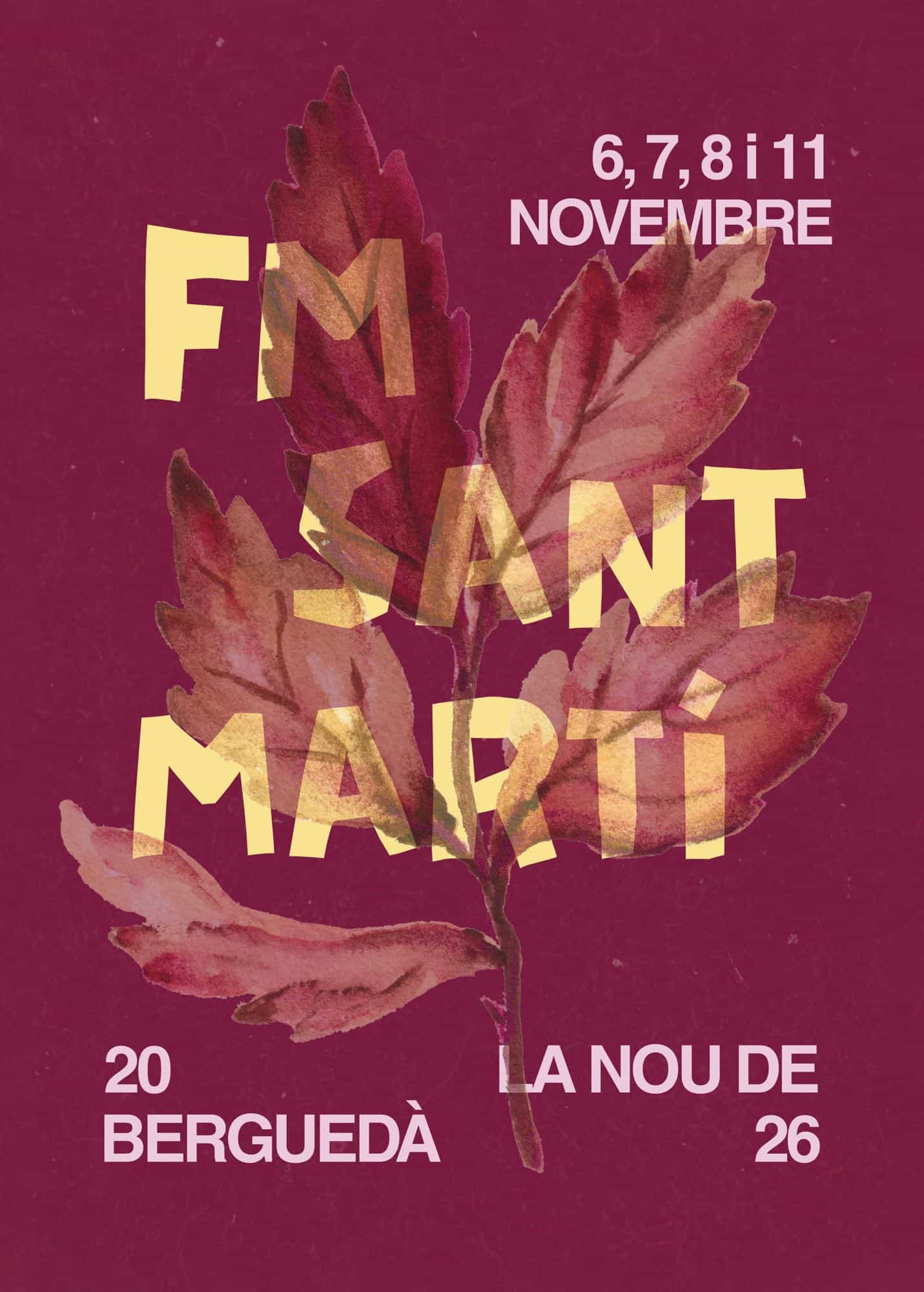 Cartell de la Festa Major de Sant Martí a La Nou de Berguedà