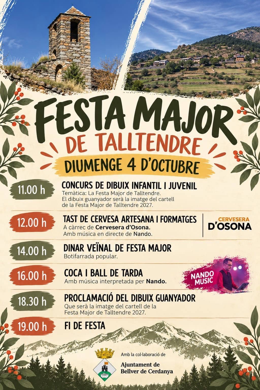Cartell de la Festa Major de Talltendre