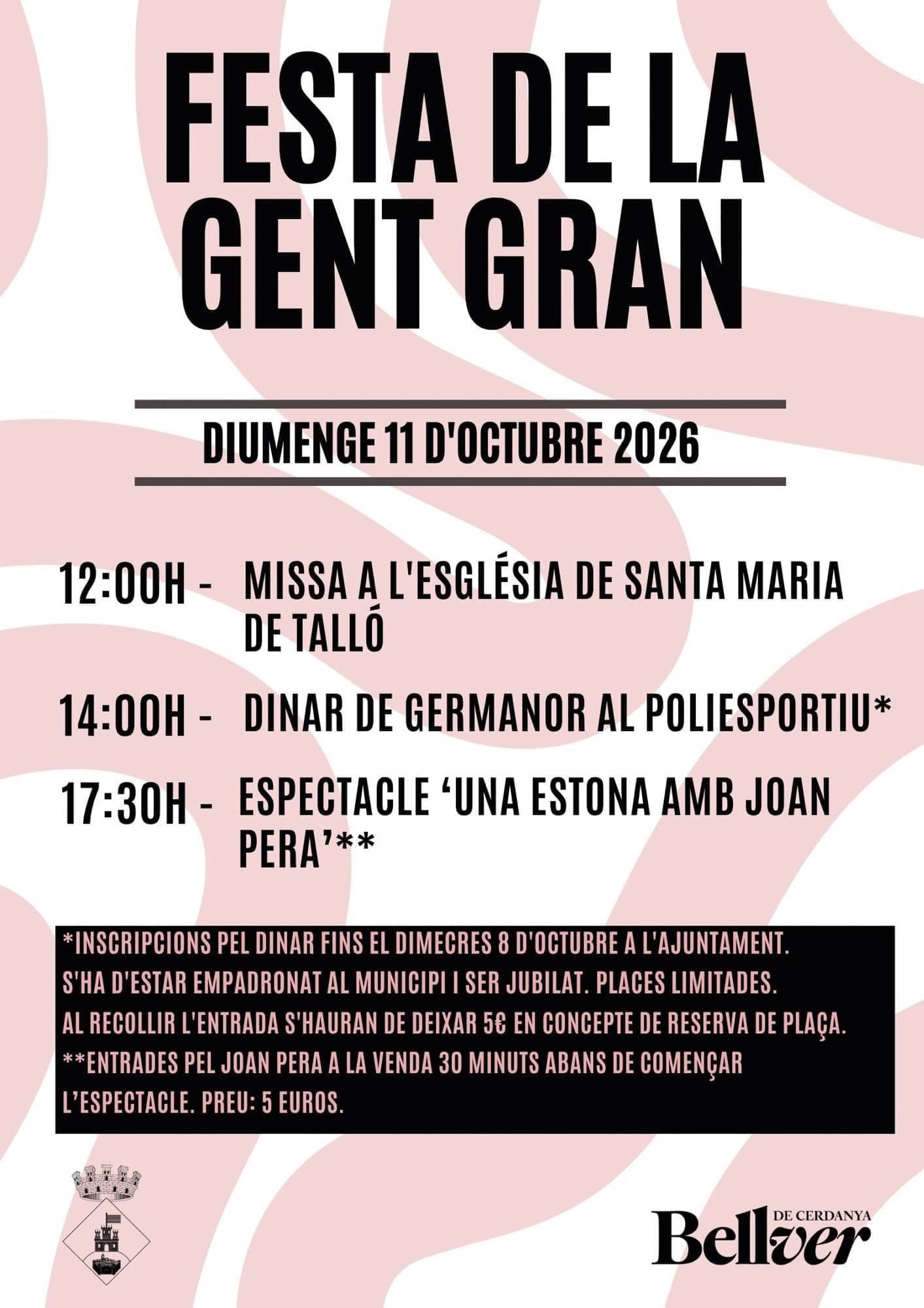 Cartell de la Festa de la Gent Gran 2026