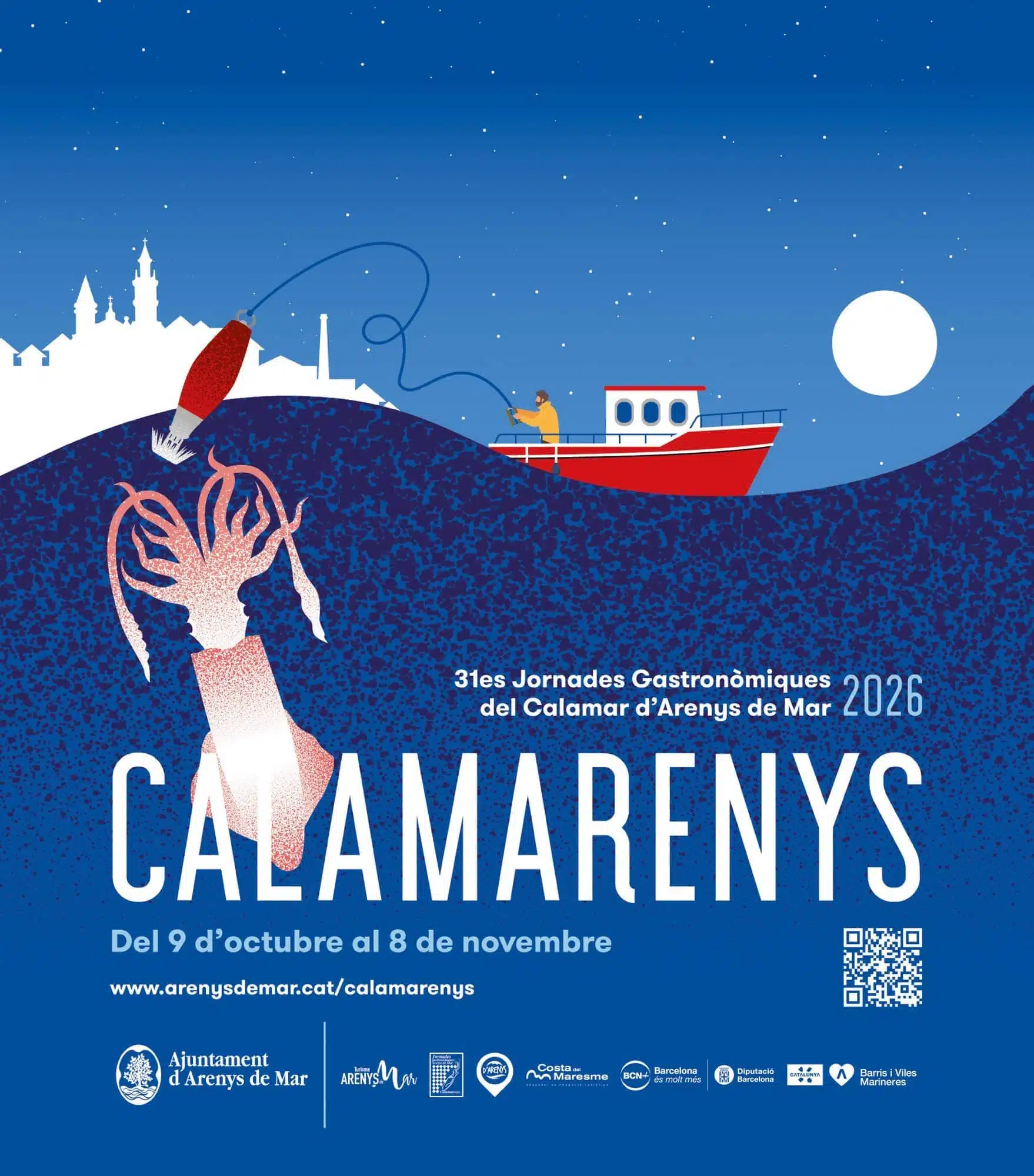 Cartell de les Jornades Gastronòmiques del Calamar d'Arenys de Mar