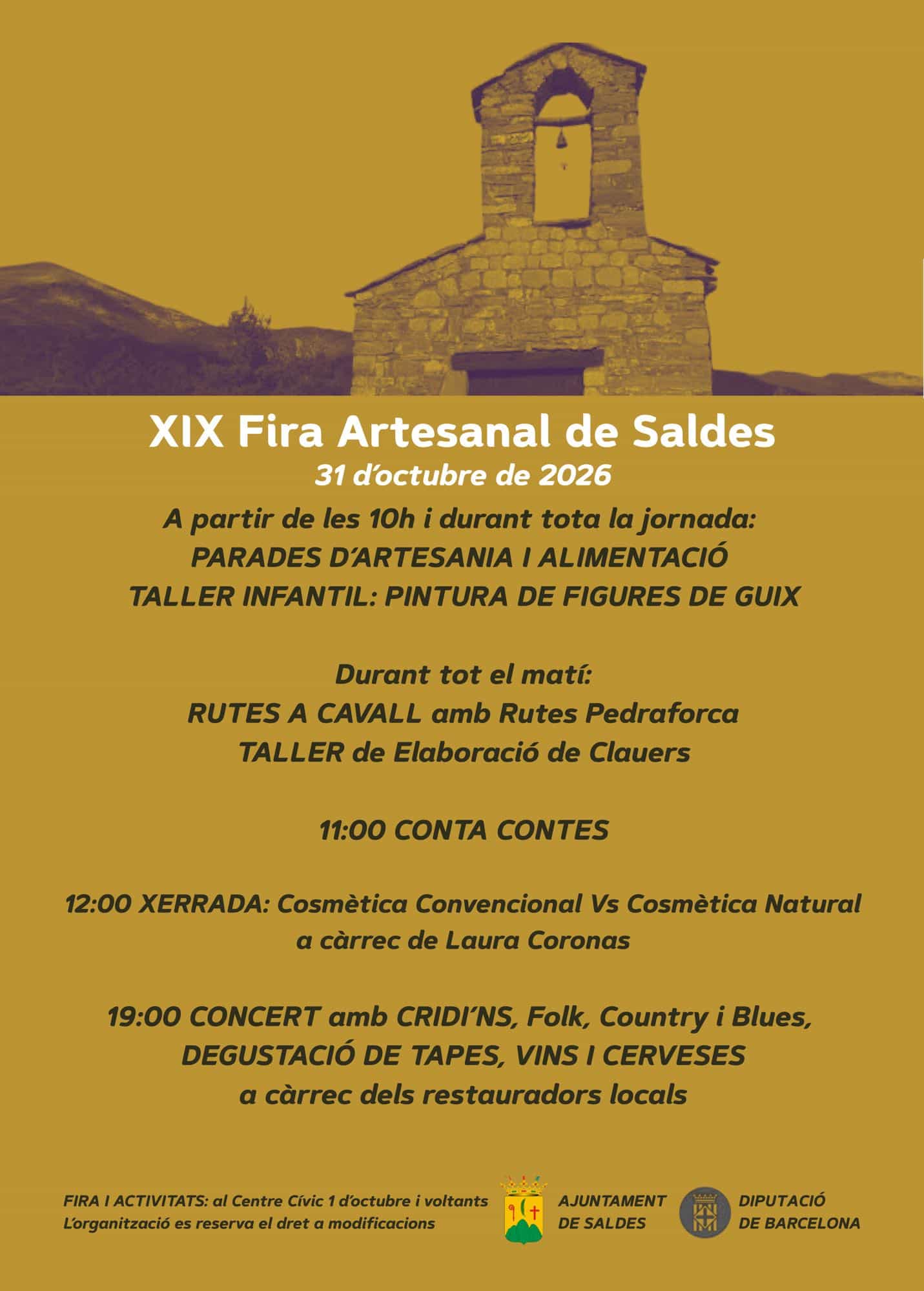 Cartell de la XIX Fira Artesanal de Saldes