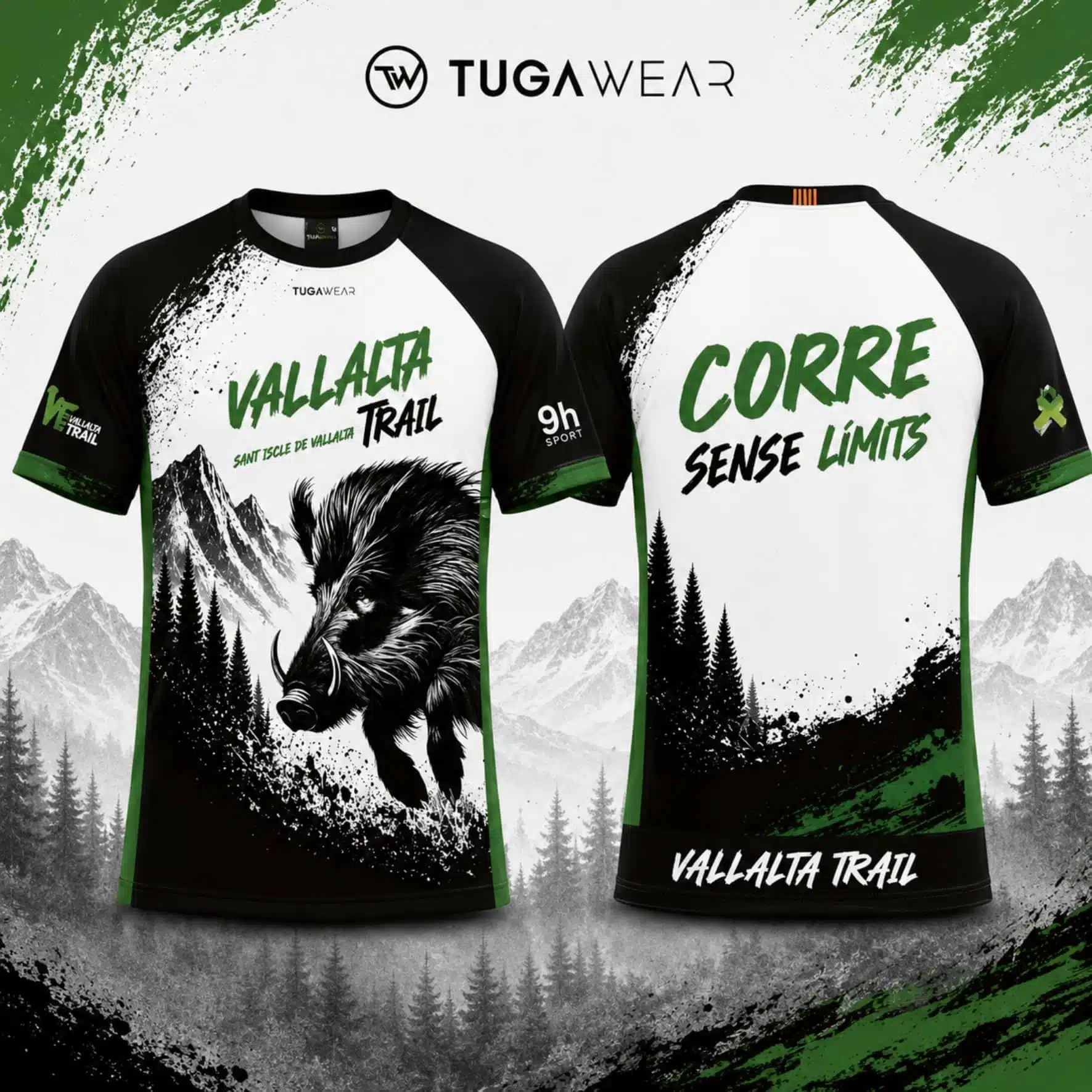 Samarreta i equipament esportiu de la Vallalta Trail