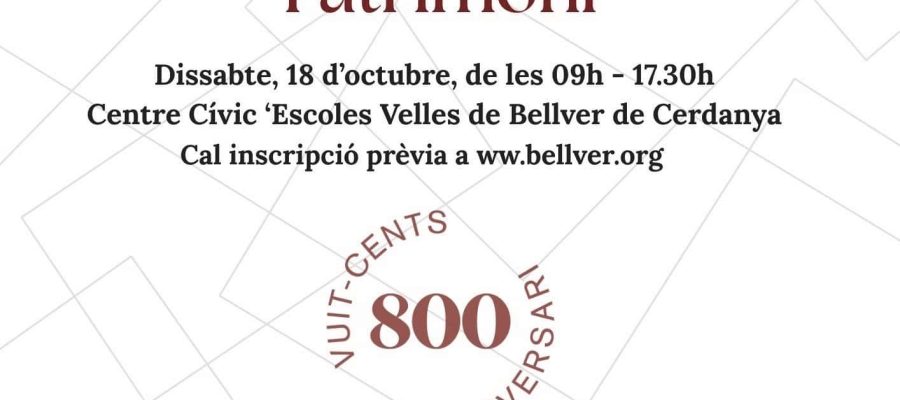 Cartell Jornada 800 anys historia - 1 PG