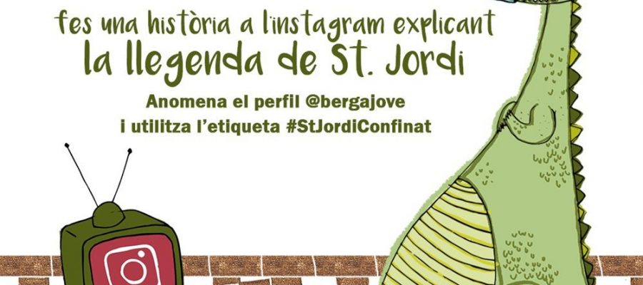 Cartell Sant Jordi a Berga via instagram